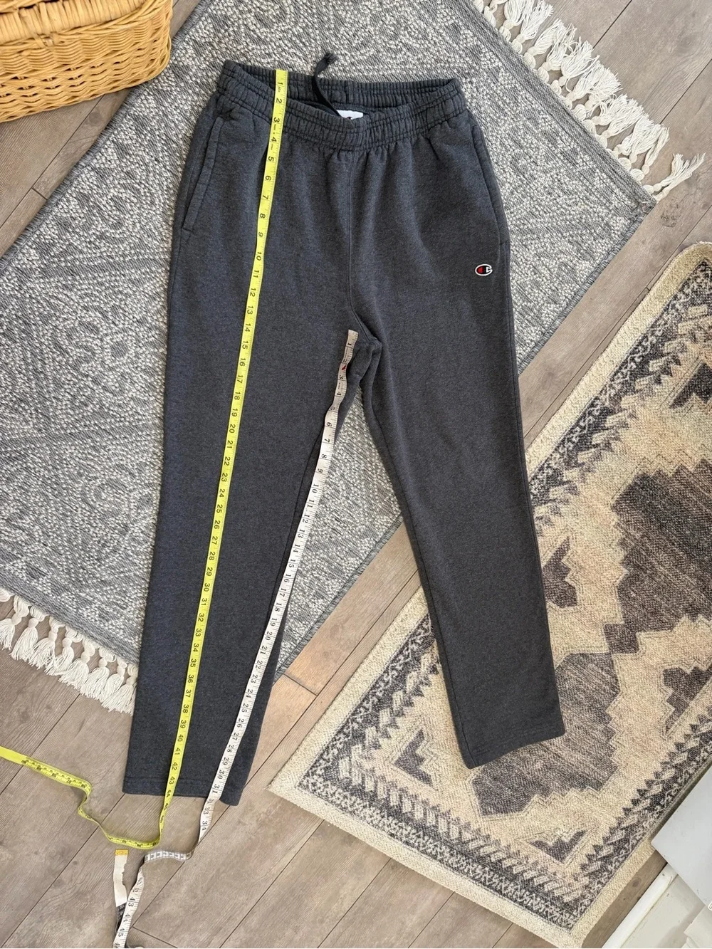 Champion Men's Dark Charcoal Heather Jogger Sweatpants Size Medium
